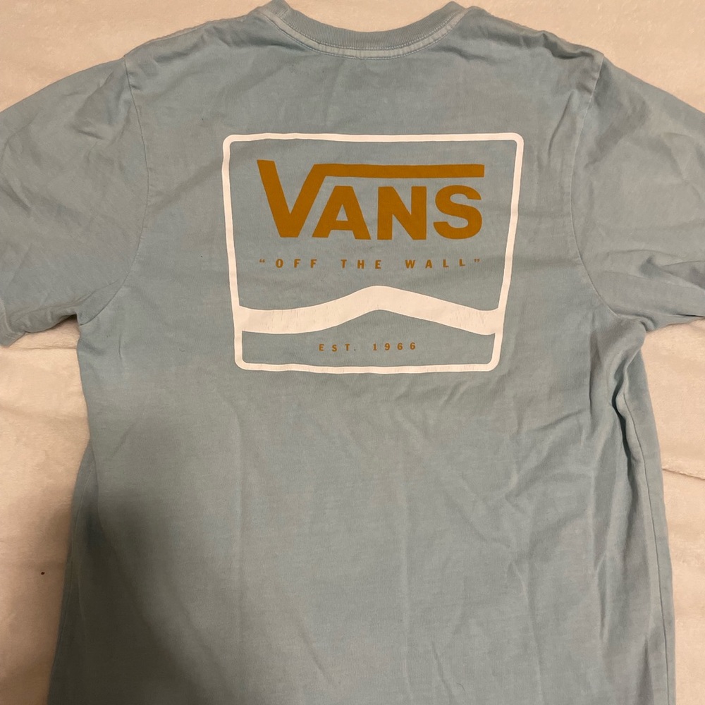 Light blue Vans t shirt